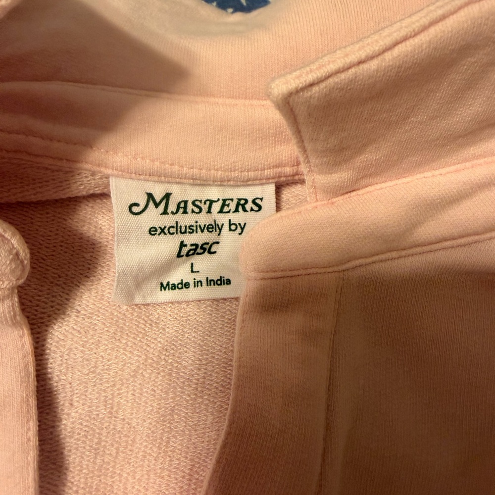 Light Pink Collared Pullover With Masters Logo (2… - image 3
